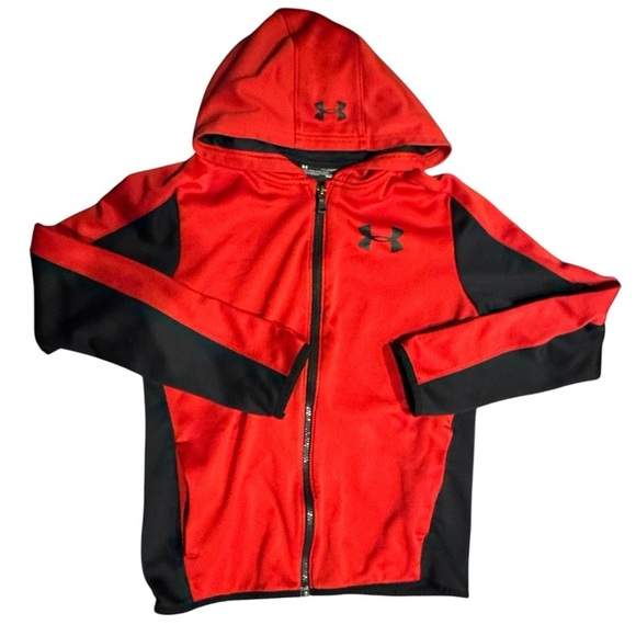 Under Armour Other - Boys Under Armour Red and Black Hooded Jacket XL